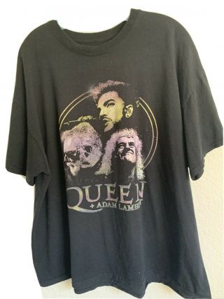 Queen & Adam Lambert Rhapsody Tour 2019 Sz 2xl T Shirt