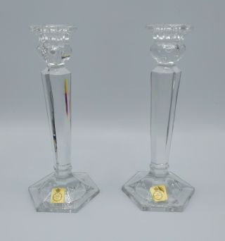Vintage Bleikristall Glass Candle Sticks Holders Lead Crystal