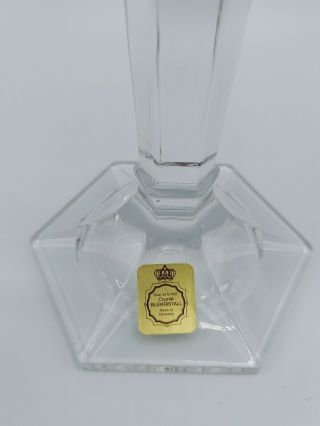 Vintage Bleikristall Glass Candle Sticks Holders Lead Crystal 3