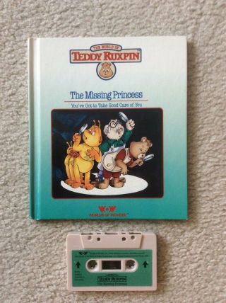 Teddy Ruxpin - The Missing Princess - Worlds Of Wonder - Book And Cassette