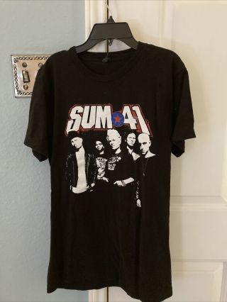 Sum 41 Concert Shirt Warped Your 2016 Med Black