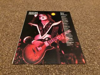 (bebk29) Advert/poster 11x8 " Kiss : Ace Frehley Guitar Heroes