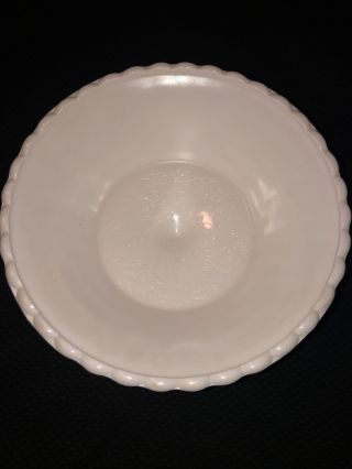 1950’s Jeannette Floragold Light Pink Milk Glass Compote/Fruit Bowl 3