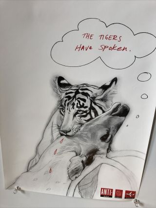 Vintage 2004 NEKO CASE ' The Tigers Have Spoken ' PROMO POSTER ANTI Recs 2
