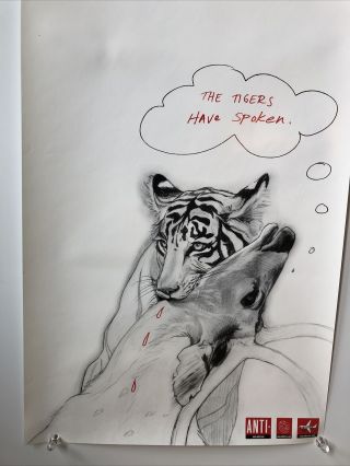Vintage 2004 NEKO CASE ' The Tigers Have Spoken ' PROMO POSTER ANTI Recs 3