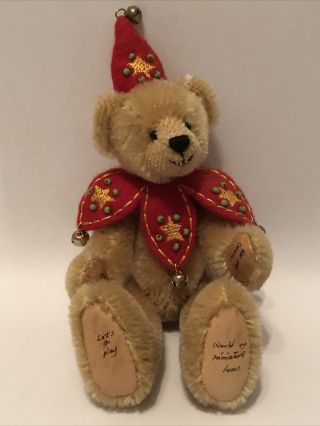 World Of Miniature Bears “waldo” 1999 Mohair Bear 5” Theresa’s Bears