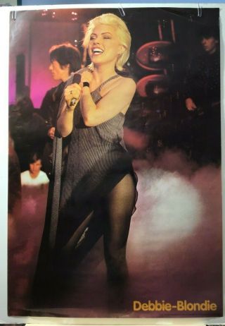 Debbie Harry Blondie Vintage 27x39 Wizard Genius Poster Wg2486 - Switzerland - 1979