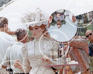 Barbra Streisand - Rare " Hello,  Dolly " Color Candid Photo In Wedding Costume