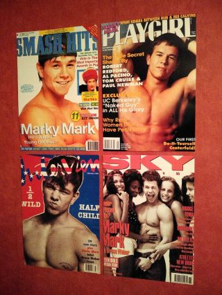 Marky Mark Wahlberg Shirtless 90s Mag Covers A3 Poster Prints Set Of 4