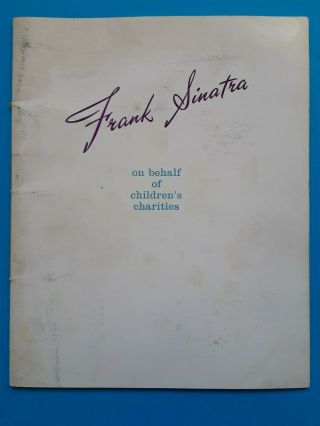 Frank Sinatra 1962 London Royal Festival Hall Concert Programme Rare & Unusual
