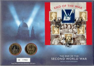 Gb Fdc Pnc Minisheet Royal Mint/royal Mail Commemorative Coin Covers,  2005 - 2011