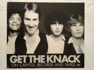 The Knack 1979 Promo Poster Get The Knack My Sharona Capitol Records