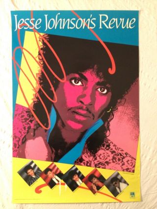 Jesse Johnson’s Revue 1985 Promo Poster The Time Prince Purple Rain Funk Music