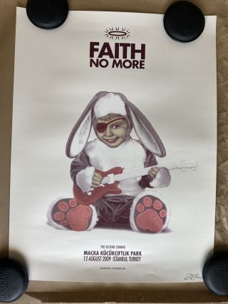 Faith No More Istanbul 2009 Silkscreened Poster By Zoltron