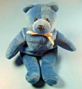 March Of Dimes Blue 8 " Teddy Bear Bean Plush Toy Walk América 2001