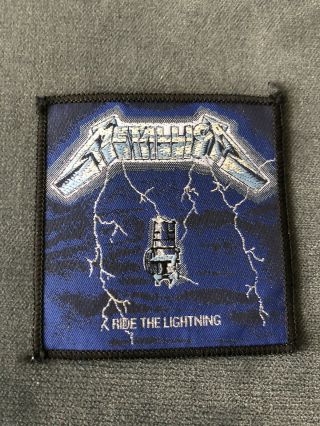 Vintage Metallica Ride The Lightning Patch Thrash & Heavy Metal