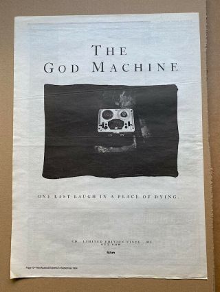 God Machine One Last Laugh In A Place Of Dying Poster Sized Music Press