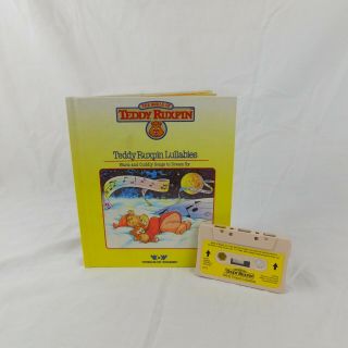 Vintage 1985 Worlds Of Wonder Teddy Ruxpin Lullabies Book & Cassette Tape