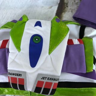 Build a Bear Buzz Lightyear 3 Piece Outfit Costume Toy Story Disney White Green 3