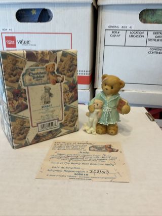 Cherished Teddies 506818 " Love Is The Beary - Best Bedtime Story " “jude” (gb9)