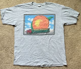 Allman Brothers Band - “eat A Peach For Peace” - 2 Sided T - Shirt Size Xl