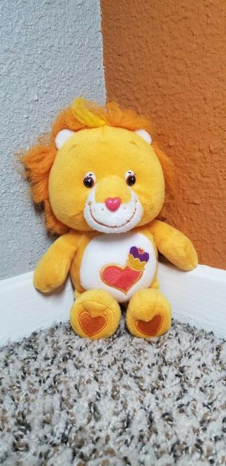 2003 Tcfc Care Bears Cousins Brave Heart Lion Stuffed Animal Plush Toy 10”
