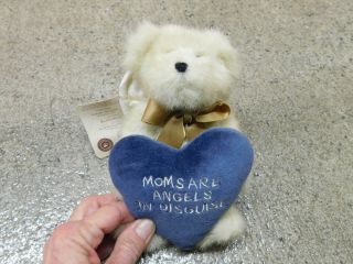 Carin Angelmom 8 " Boyds Teddy Bear Plush Moms Are Angels In Disguise W Heart Tag