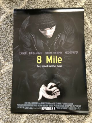 Eminem “8 Mile” Movie Poster 27x40 In Euc