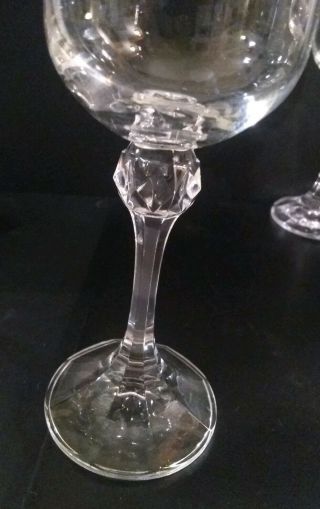 A Small Crystal Stem Goblets 5 3/8 Inches tall 1 7/8 Inch top opening 2
