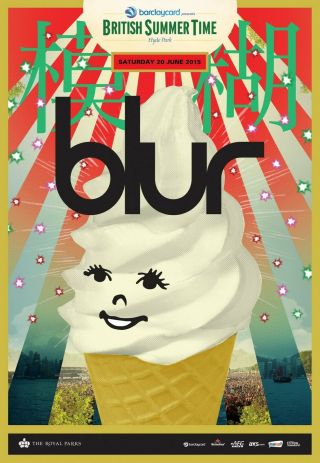 Blur 2015 London Concert Tour Poster - Alt / Indie Rock,  Britpop Music