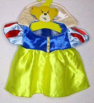 Build A Bear Disney Princess Snow White Dress Costume Clothes Outfit Retired