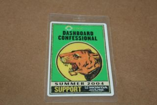 Dashboard Confessional - Laminated Backstage Pass - - Postage