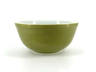 Vintage Pyrex " Verde Green " Avocado Nesting Mixing Bowl 403 2.  5 Qt