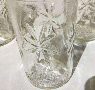 Vintage 50th Anniversary Star Burst Anchor Hocking Jelly Jar Juice Glasses - 4 2