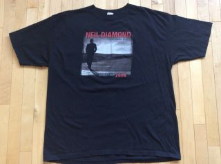 Neil Diamond Home Before Dark World Tour 2008 T - Shirt Black 2xl Men 