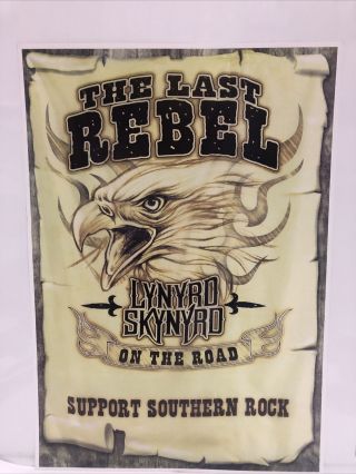 Lynyrd Skynyrd “the Last Call” Music Concert Tour Promo Poster 24” X 17”