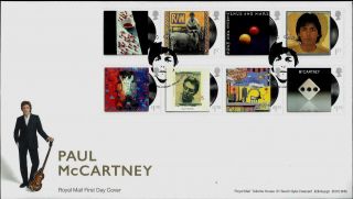 Gb Fdc 2021 Paul Mccartney Stamps Sheet Psb Dy36 Retail Collector Coin Cover