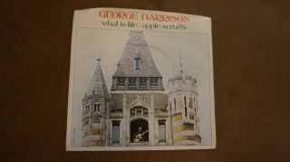 George Harrison What Is Life / Apple Scruffs Us 45 Rpm Single W/ Pic Sleeve 1828