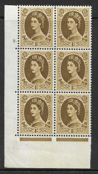 1/ - Wilding Multi Crown On White Cyl 2 Dot Perf A (e/i) Unmounted