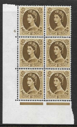 1/ - Wilding Multi Crown On White Cyl 4 No Dot Perf A (e/i) Unmounted