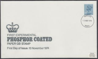 1974 Experimental Phosphor 4 1/2p Machin Definitive Fdc; Windsor