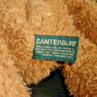 Bears From The Past Russ Berrie Canterbury Plush Teddy Bear 12 