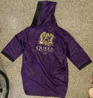 Queen W/ Adam Lambert 2019 Rhapsody Tour Hooded Robe W/ Hood Dark Purple