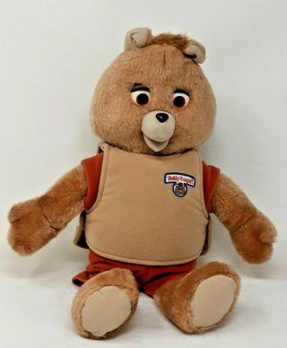 Vintage Back Pack Toys Teddy Ruxpin Talking Bear.  Bear Only/no Extra 