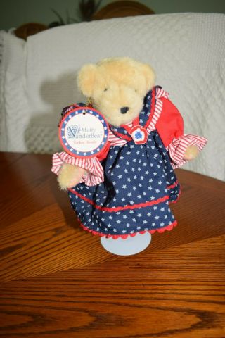 . Muffy Vanderbear Yankee Doodle Girl Bear By Nabco Forth Of July
