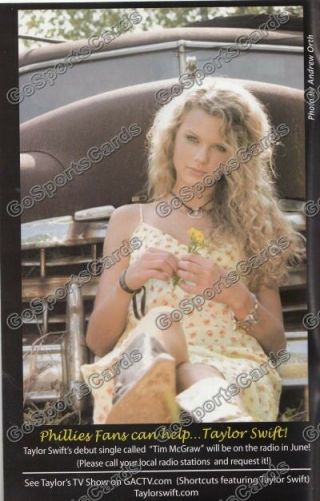 2006 Taylor Swift Early Ad 1st Album Tim Mcgraw Country Promo Photo Print