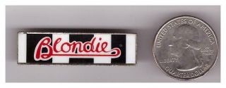 Vintage Blondie Debbie Harry Parallel Lines Red White & Black Enamel Pin