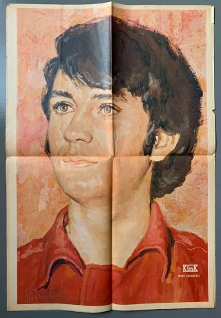 Kink 1967 Dutch Music Paper Monkees Poster Michael Nesmith The Motions