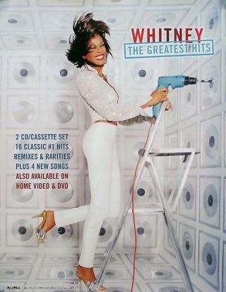Whitney Houston 2000 Greatest Hits Promo Poster
