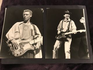 U2 In Concert Photos (2) 7x9 Vintage Press Concert Photos Los Angeles 1987